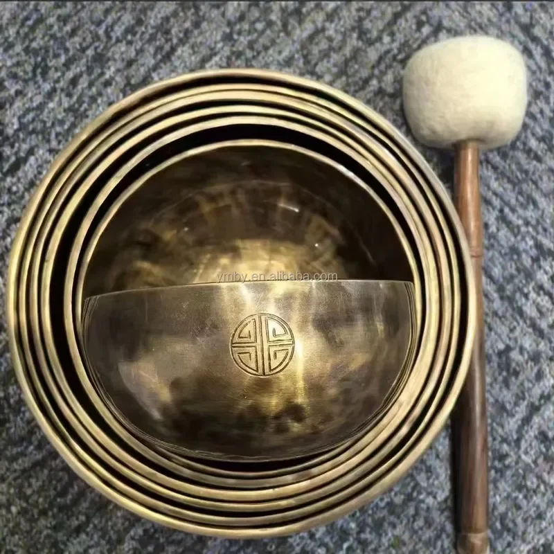 Handmade 25cm Full Moon Tibetan Singing Bowl for sound therapy and meditation to heal body and mind