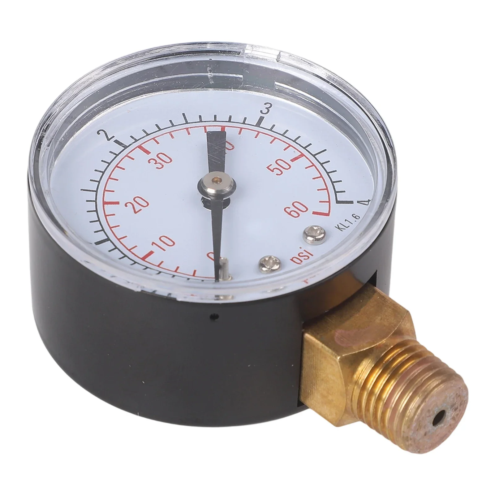 0-4 Bar Gauge 5*7*2.8cm Size Brass Pressure Gauge Versatile Compatibility HVAC Applications For Air Measurement