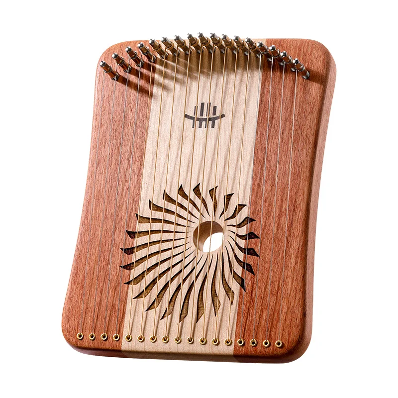 

Hluru Fingerplay Lyre Harp 17/31 Strings Mini Portable Finger Harps Thumb Piano Beginner Kalimba String Musical Instrument Gifts