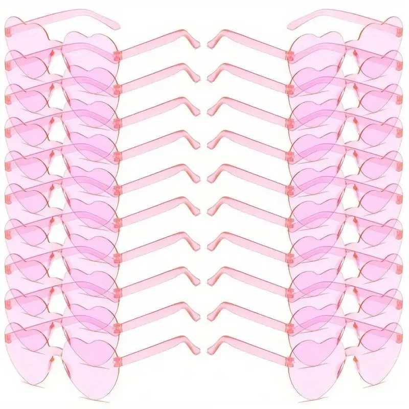10 piezas de gafas en forma de corazón, recuerdos de fiesta, gafas novedosas de plástico, para bodas, cumpleaños, aniversarios, despedidas de soltero