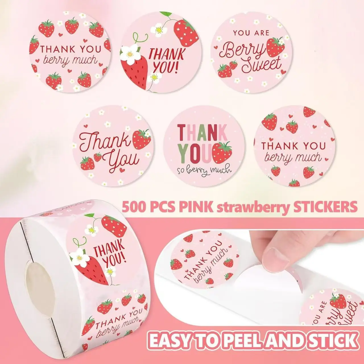 ดอกไม้กลมน่ารัก ขอบคุณ สติ๊กเกอร์ งานแต่งงาน ซองจดหมาย ซีล ตกแต่ง ป้ายซีล สติกเกอร์รางวัลครู สติ๊กเกอร์เครื่องเขียน