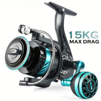 GLS Ultralight 1000~7000 Series,5.2:1 Gear Ratio,15KG Max Drag,CNC Metal Spool,Spinning Fishing Reel,For Freshwater Saltwater