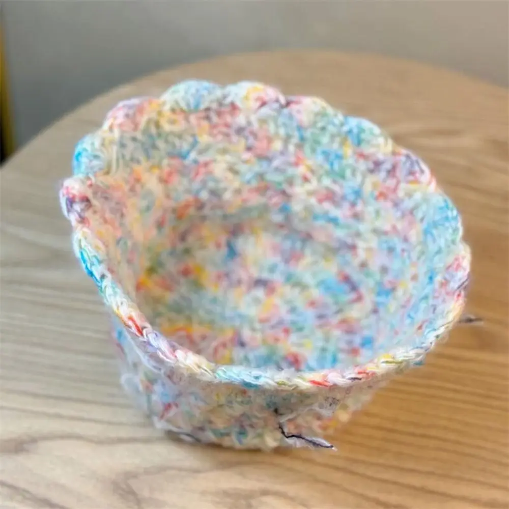 قبعة صوفية ملونة محبوكة مقاومة للرياح ، آذان واقية من القوس الحلو ، قبعة بلا لجام ، الخريف والشتاء