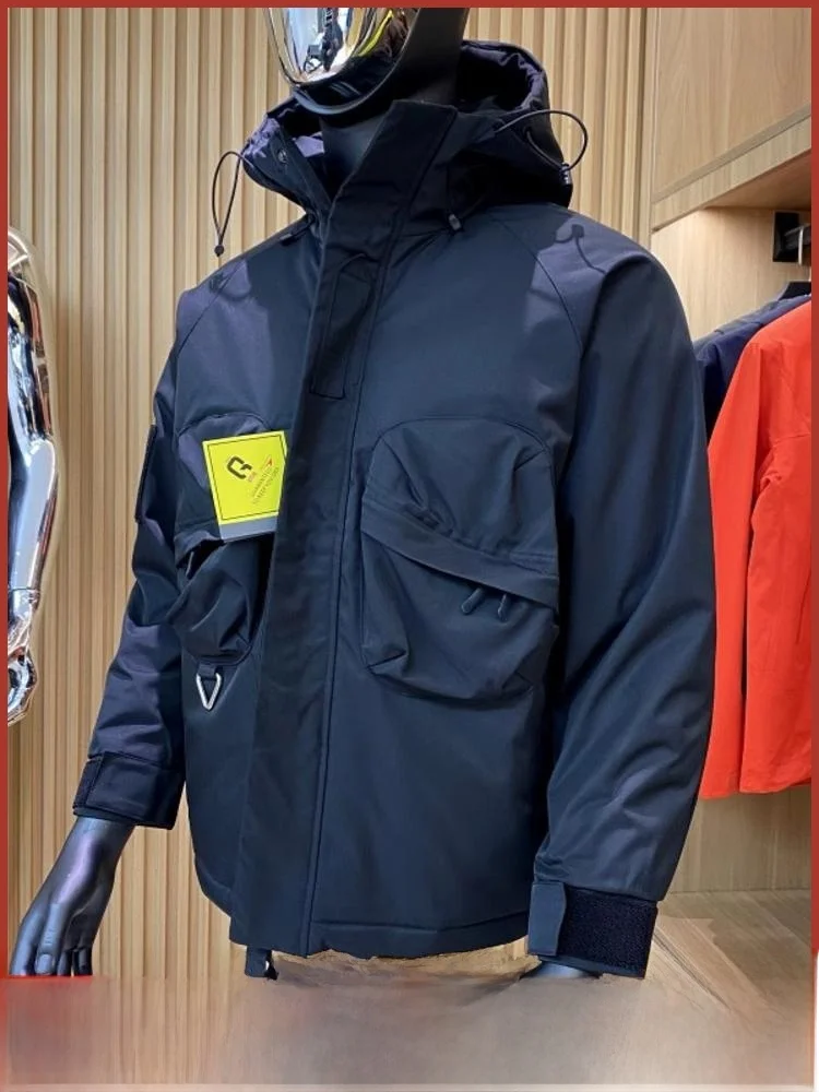 

American Functional Sle Men's Outdoor Workwear Cotton Jaet Thermal Insulation Warmth Winter New Arrival Thiened Hooded