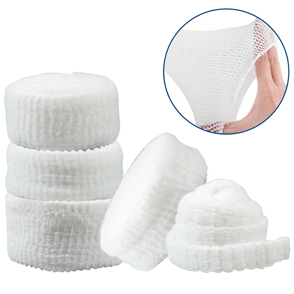 1 Rolle Netz-Schlauchverband, elastisches Netz, Wundverband, Schlauch, Gaze, atmungsaktive Bandage, Stretch-Schlauchverbände für Handgelenk, Ellenbogen, Knie