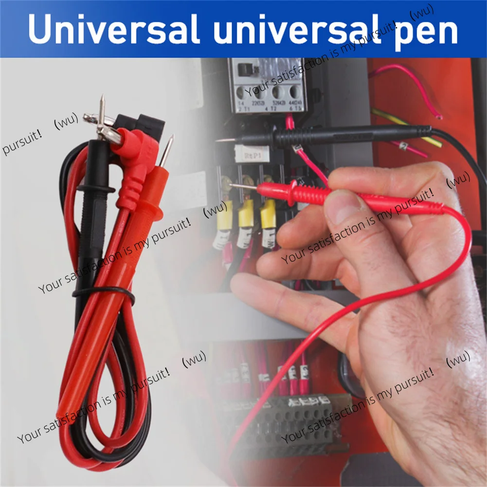 4Pcs 1000v 10A Digital Multimeter Clamp Voltmeter Probe Test Cable Pen 70cm