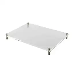 4PCS Acrylic Plastic Picture Photo Sheet Plexiglass Poster Frame Mounting Holder Stand Wall Mounted Literature Display