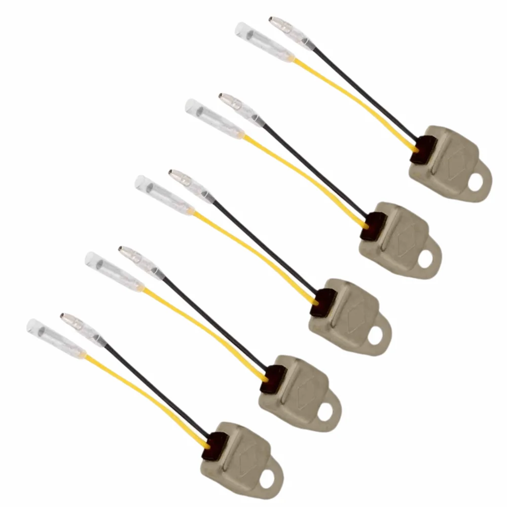 5PCS Universal Low Oil Sensor Gold Metal and plastic Low Oil Alarm Compact for Honda GX160/GX200/GX240/GX270/GX340/GX390