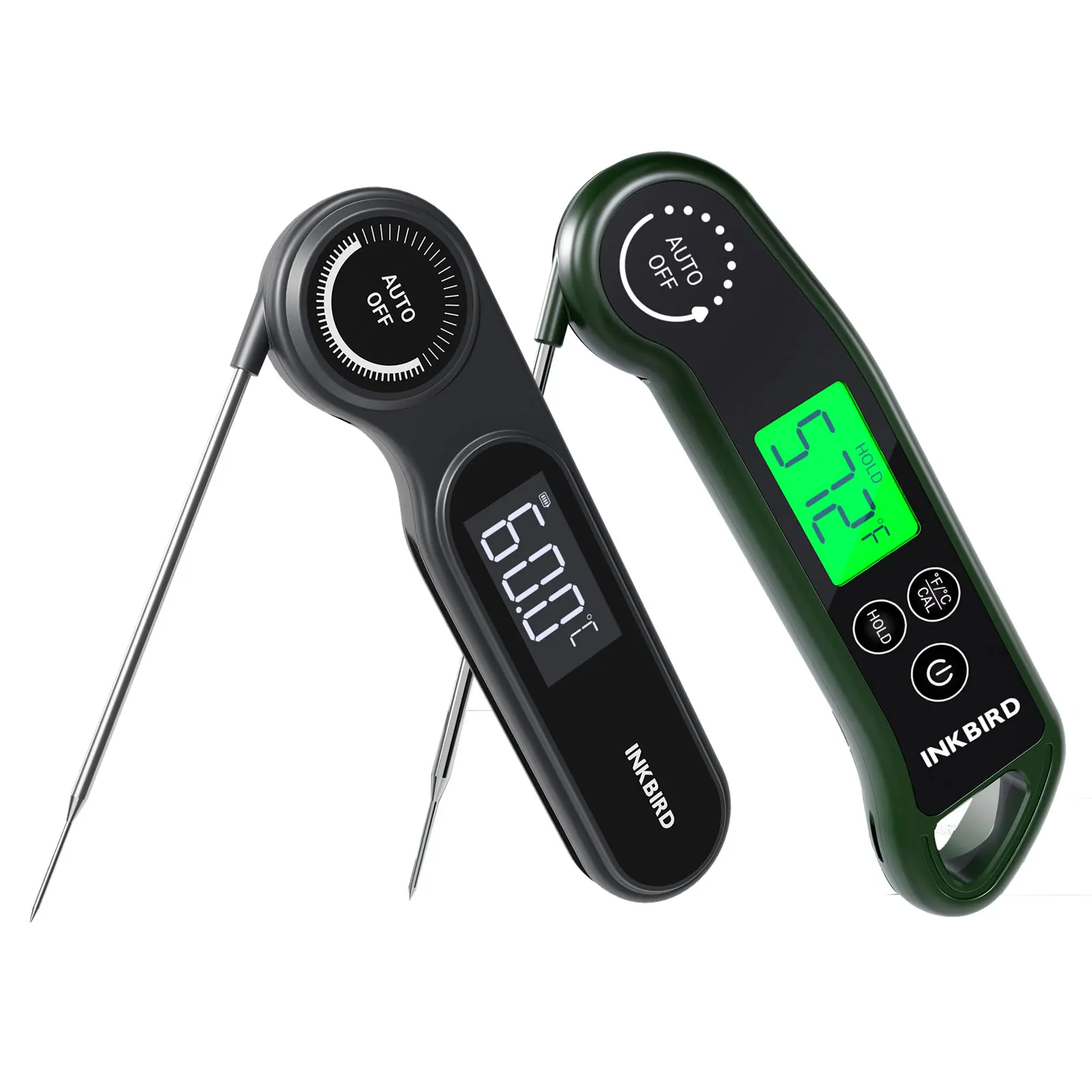 

INKBIRD RHT-11K&IHT-21K Handheld Food Thermometer with Foldable Probe 0.5s Ultra Fast Reading Thermometer for Meat BBQ Milk