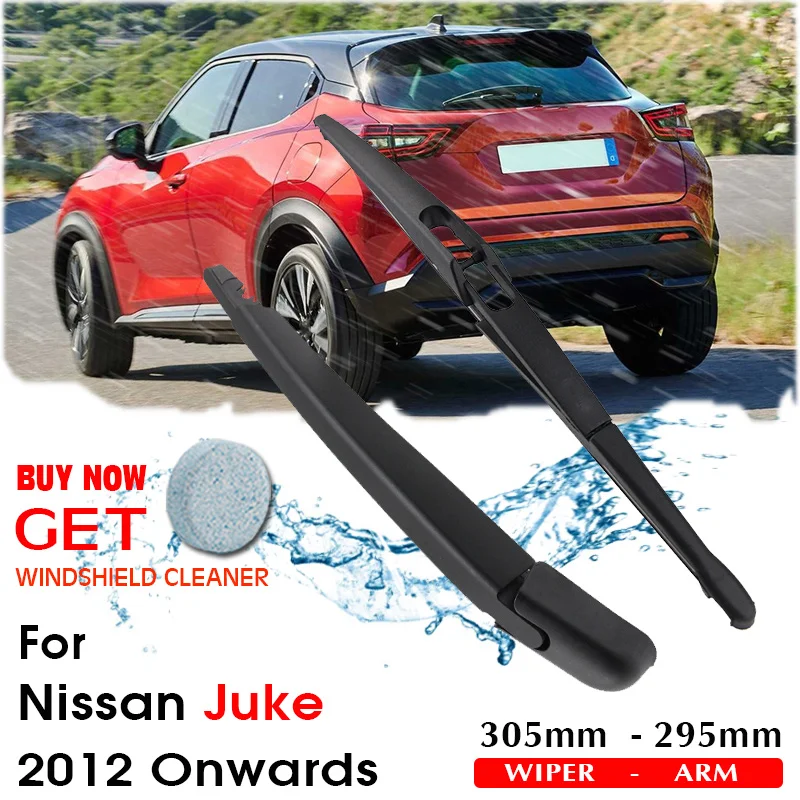 

Car Wiper Blade Rear Back Window Windscreen Windshield Wipers For Nissan Juke Hatchback 305 mm 2012 Onwards Auto Accessories