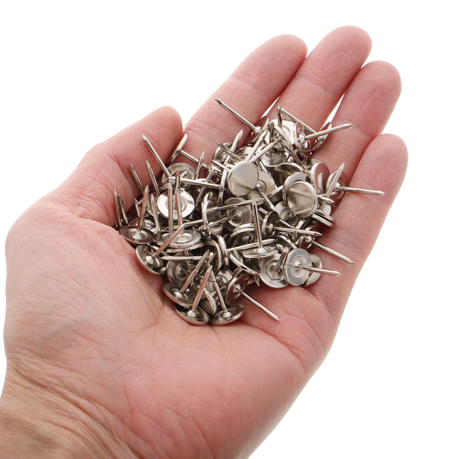 

150Pcs Flat Head Upholstery Tacks Heavy Duty 11Mm 17Mm Metal Decorative Nails Furniture Pins Home Decoration Furniture Pins