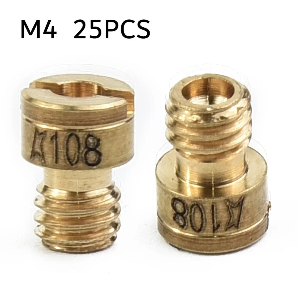 Main Jet Set Carburetor Nozzle Kit 4mm Spray Device For Puch Maxi Bing Hercules Tool 4-Stroke Scooters Prcatical 25pcs