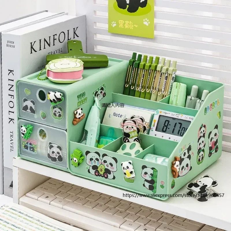 

Органайзер для карандашей для девочек и мальчиков, студенческий ящик для стола, милое ведро для карандашей большой емкости, офисные настольные канцелярские принадлежности, домашний ящик для хранения