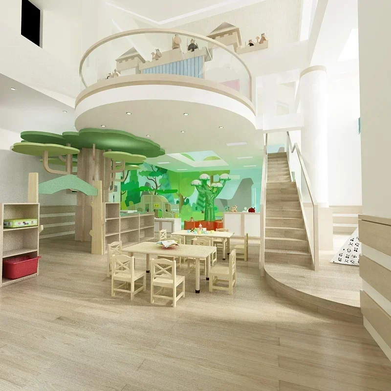 

Cabinet Children Chairs And Table Nursery Classroom Furniture Set For Kindergarten Daycare Kids Wood School