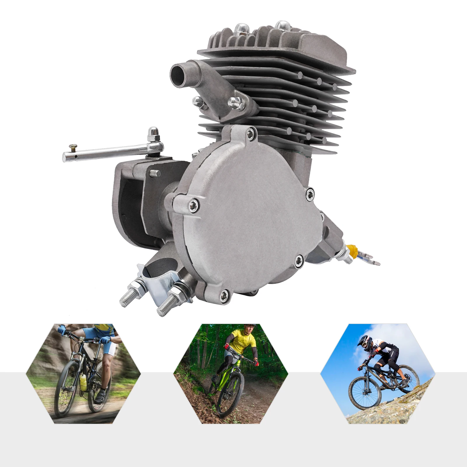 High-Performance 80cc Scooter Engine Accessories, 1.65 HP, 5500 RPM, Low Fuel Consumption, Energy-Efficient with Large 0.53gal