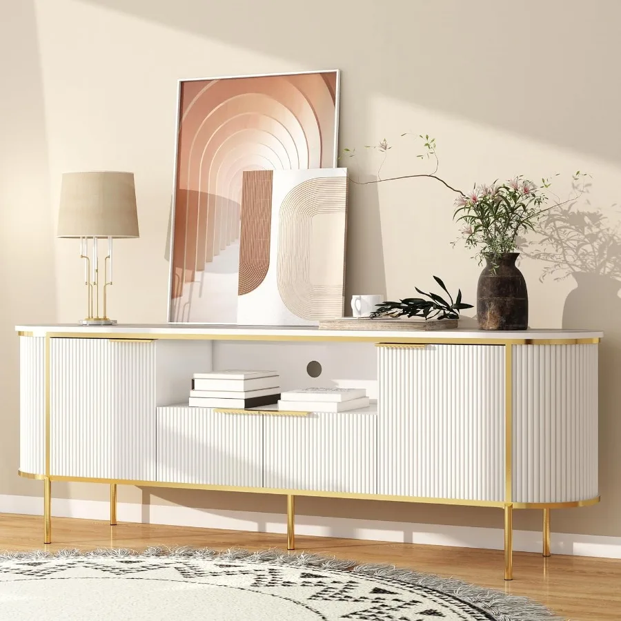 Luxury Fluted Tv St… - image