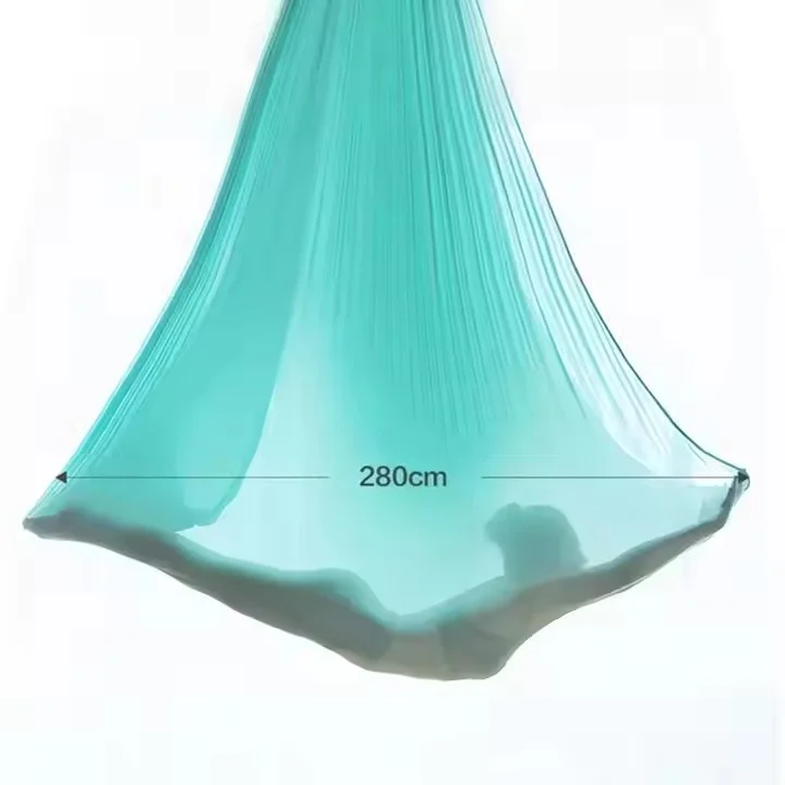 

5m 6m 7m 8m Purple Flying Hammock Aerial Yoga Swing Pink Trapeze Sling Prop Gravity Inversion Home Gym Nylon Yoga Hammock