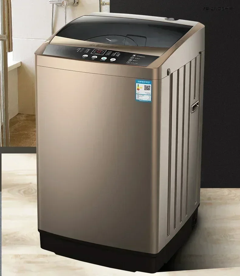 Washing Machine, Fully Automatic, Household Wave Wheel, Small, Washing and Stripping Integrated.