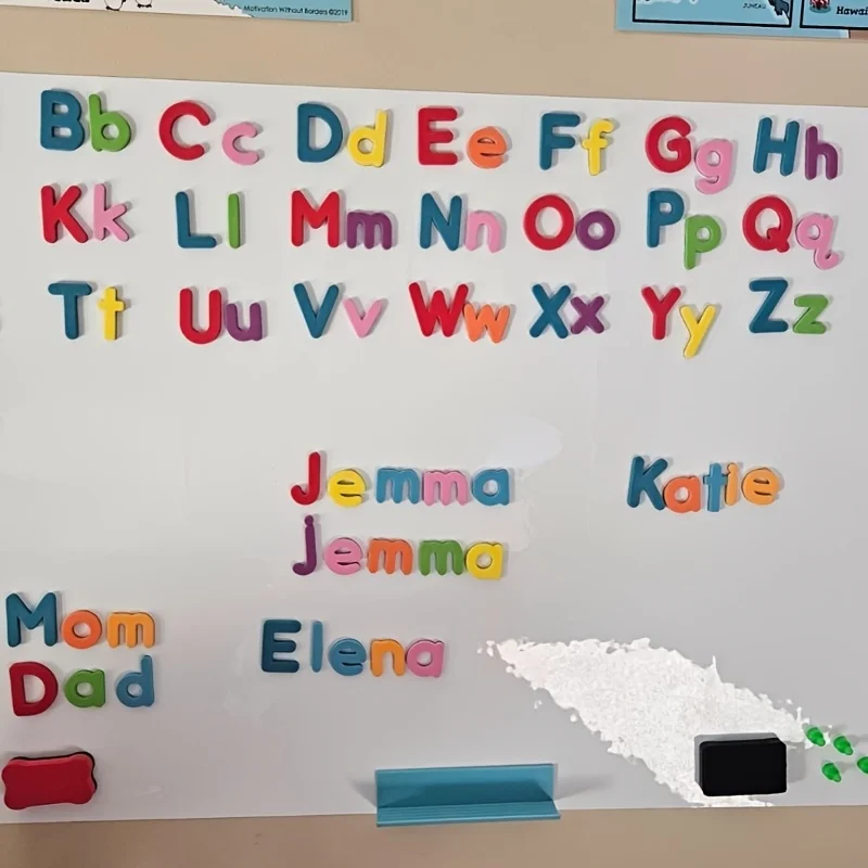 108/208pcs Coloured Magnetic Letter Set, Teaching Presentation And Display Products, Teaching And Intellectual Development Aids