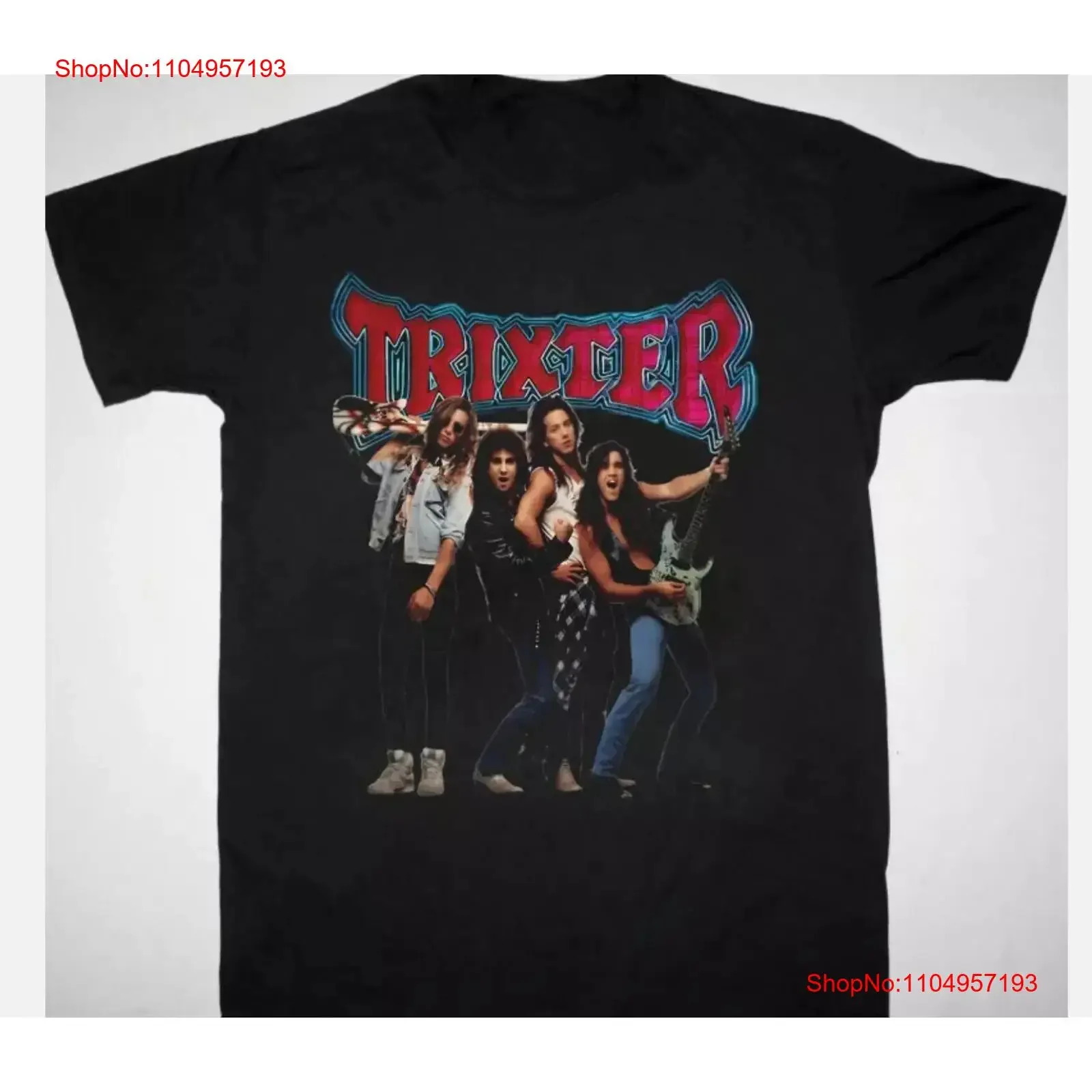 Nueva camiseta Trixter Band para Fans negro todas las tallas vintage lavada homme transpirable moda elegante streetwear cómodo