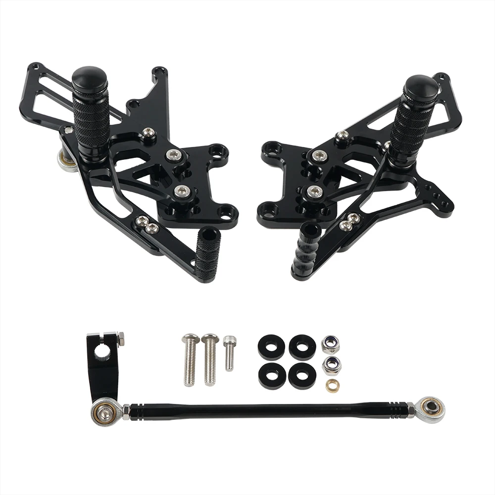 CNC Billet Race Adjustable Rearset Foot Pegs Rear Sets For Triumph Speed Triple 1050 T509 Daytona 955i T595