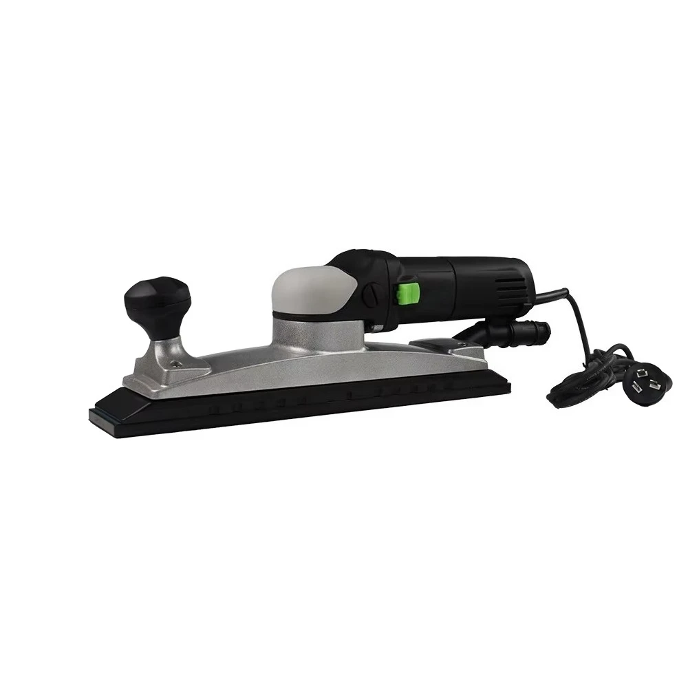 70x400mm Central Vacuum Orbital Sander 800W Electric Variable Speed Square Long Base for Industrial Woodworking