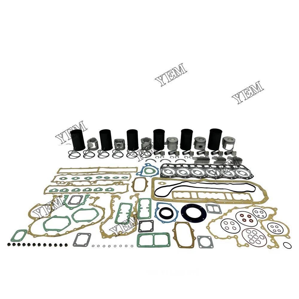 6D17 Cylinder Liner Kit With Gasket Set Bearing For Mitsubishi Engine.