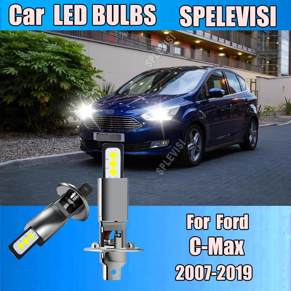 Car Light Headlamp Hi Beam Bulbs More Visibility For Ford C-Max 2007-2019 2008 2009 2010 2011 2012 2013 2014 2015 2016 2017 2018