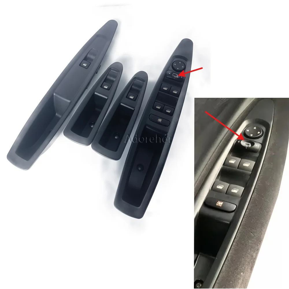 

Front/Rear Left/Right Driver Power Window Control Switch Car Automatic Window Lifter Button with Panel for Citroen C4 2004-2010