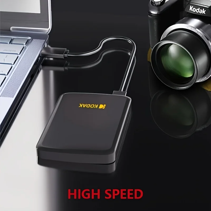 KODAK Portable External Hard Drive 5Gbps SATA HDD 500GB LED Hard Disk USB3.0 P150 External HD Compatible for Laptop Desktop Mac