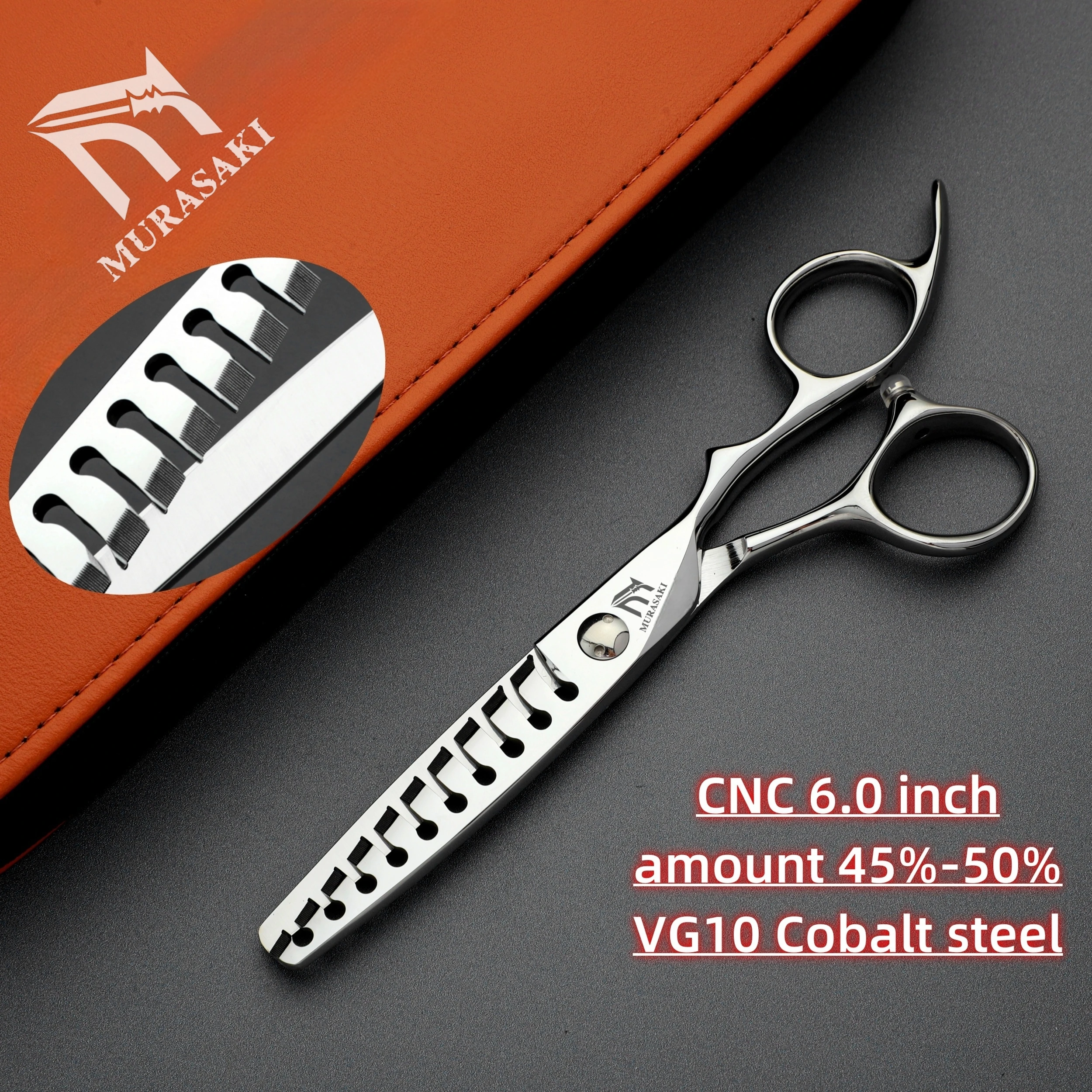 Professionelle CNC-Friseurscheren, erstklassiges Friseurzubehör, 6,1 und 6,8 Zoll VG10-Stahl, hochwertige Haarschneidewerkzeuge – Detail 8