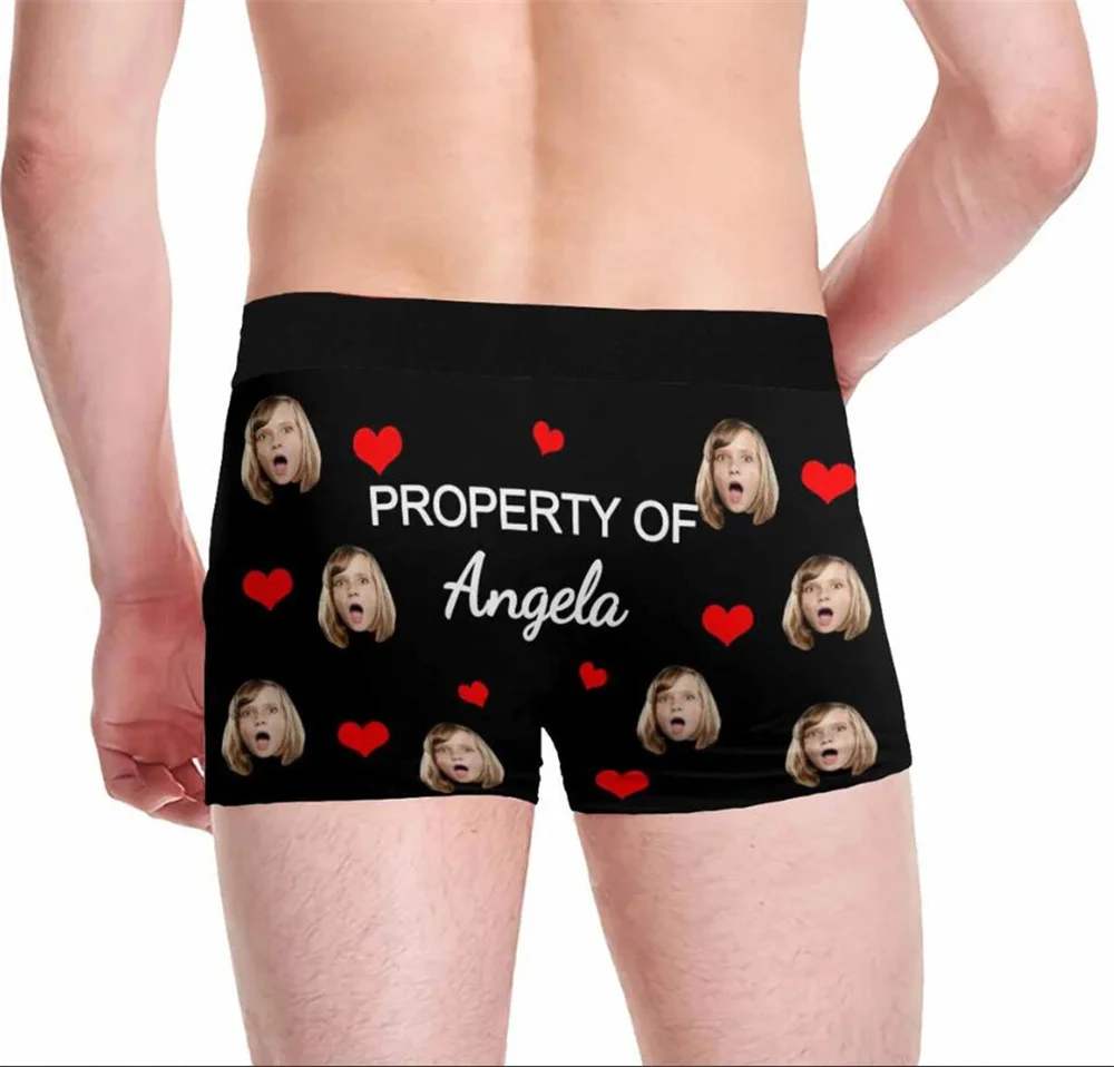 Gift for Husband/boyfriend, Gift for him Anniversary, Valentines day gift, christmas gift, Fathers Day gift, Custom Boxer briefs