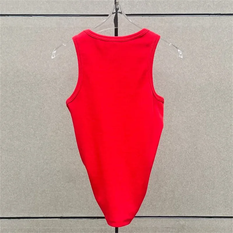 Women t-shirts New twisted flower knotted sleeveless top for summer 2025 Elastic slim pure cotton women's vest corset crop top image 6