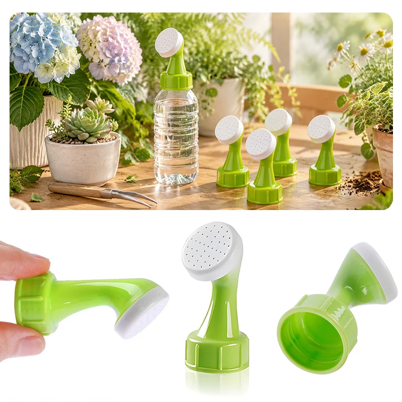 2/5PCS Plastic Bottle Cap Watering Can Spout Sprinkler Nozzle For Potted Flower Succulent Bonsai Plant Indoor Outdoor Garden ZYF