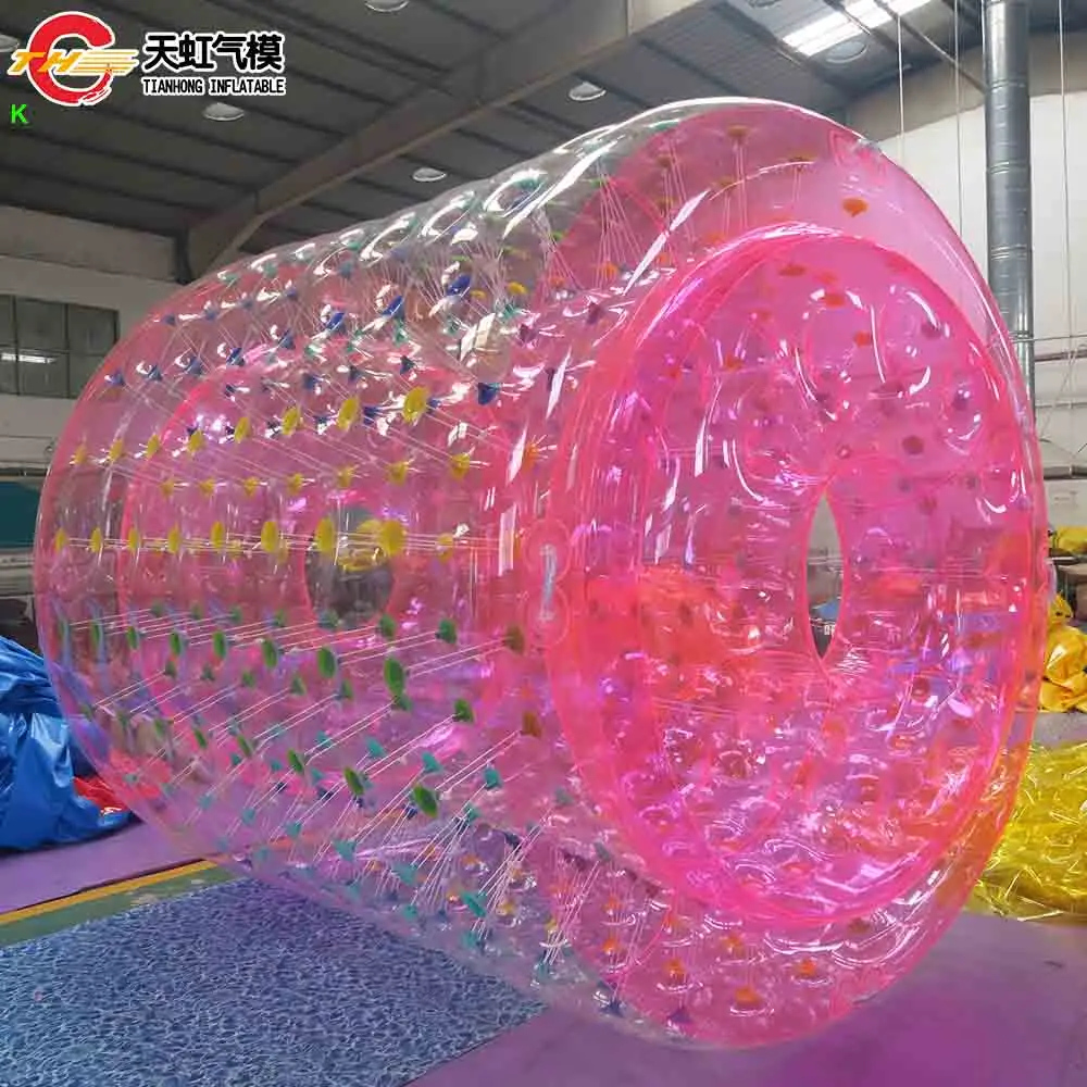 التجارية دائم 2 متر/2.5 متر العملاق نفخ عجلة المياه الأسطوانة حمام سباحة تعويم ألعاب المتداول الإنسان للحدائق المائية في الهواء الطلق