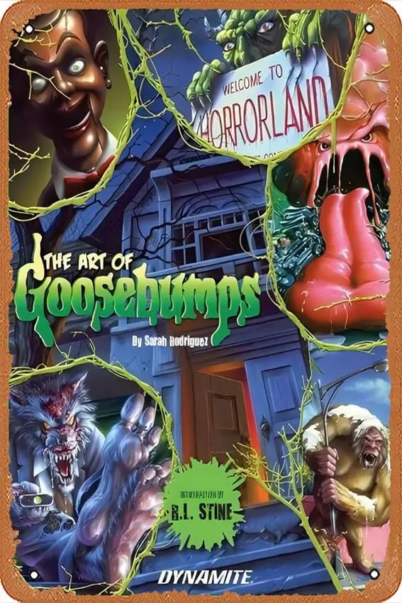 Retro Metal Tin Signs Movie Poster ART OF GOOSEBUMPS HC Retro Metal Tin Signs Movie Poster 12x8 Inches