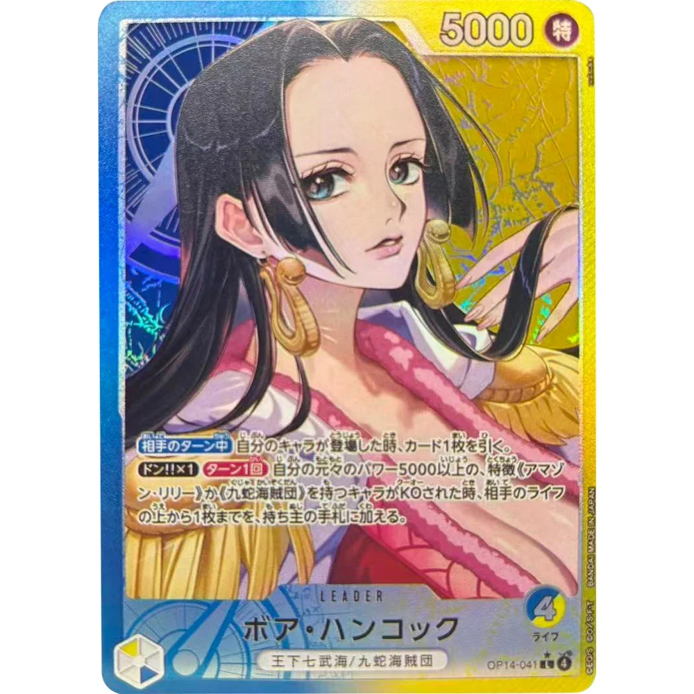 ONE PIECE Sammelkarten DIY OP14 Boa Hancock Clinton Barton JPN Hochwertiges selbstgemachtes Spiel Anime Karten Geschenkspielzeug
