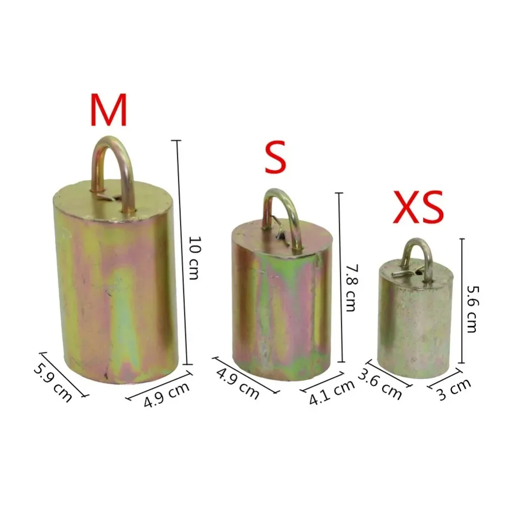 1 Pc Livestock Cattle And Sheep Copper Bell 5 Sizes Thickened Anti-lost Loud Sound Brass Bell Galvanized Steel Farm Accessories