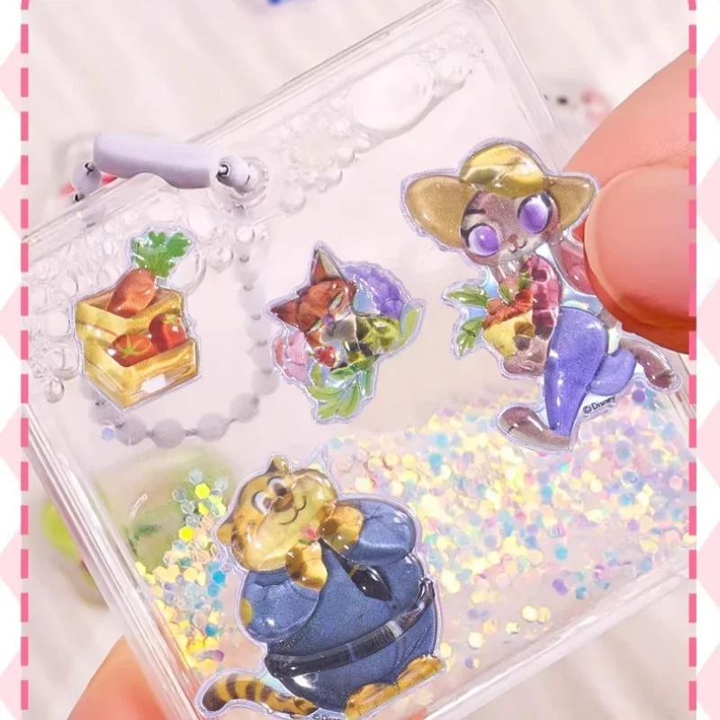 ملصقات الرسوم المتحركة Zootopia ملصقات كريستال ثلاثية الأبعاد جودي هوبس ملصقات فقاعات كريستال ثلاثية الأبعاد ملصقات يدوية هدية