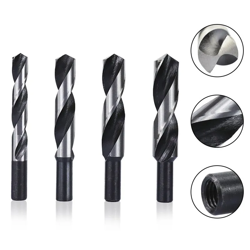 XCAN Reduced Shank HSS Drill Bit 14/16/18/20/22/25mm Hole Drill Cutter for Woodworking Carpentry Tools Twist Drill Bit