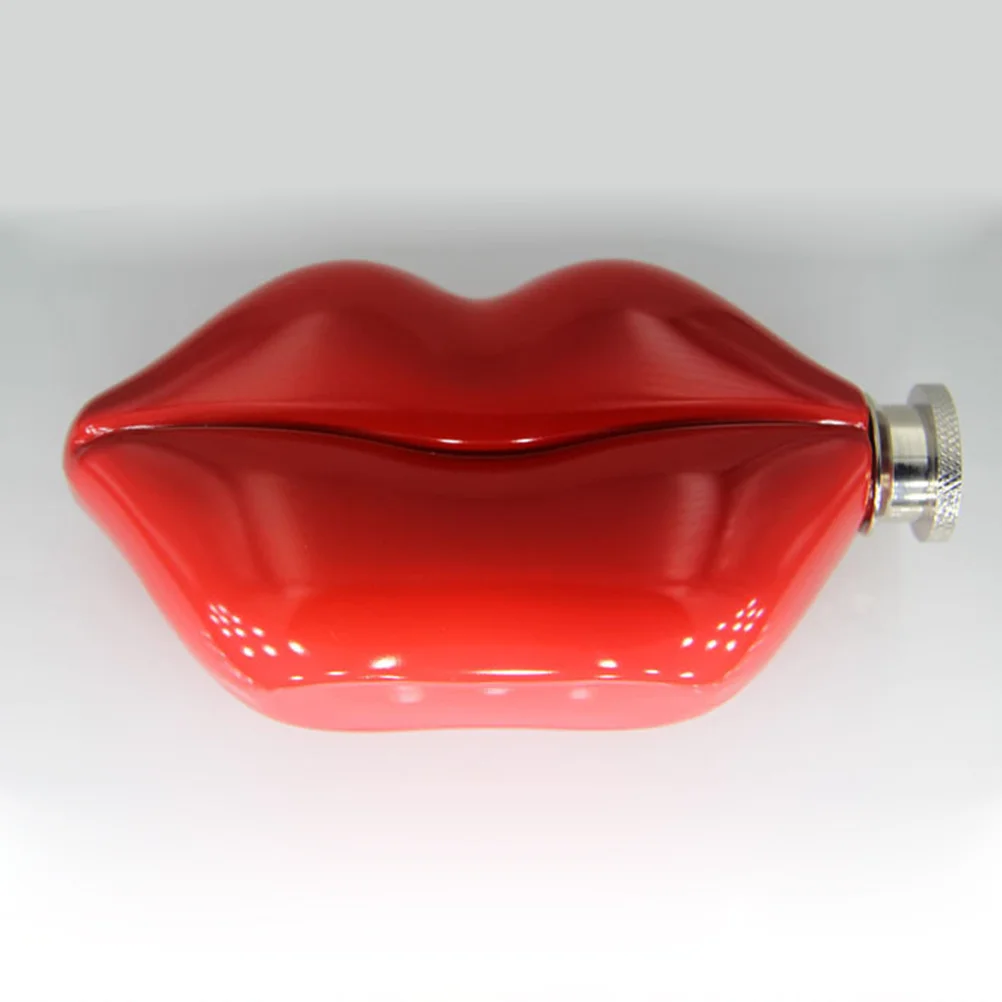 

Stainless Steel Red Lip Hip Flask Portable Alcohol Liquor Whiskey Flask Creative Bar Party Gift Flagon Funnel Included