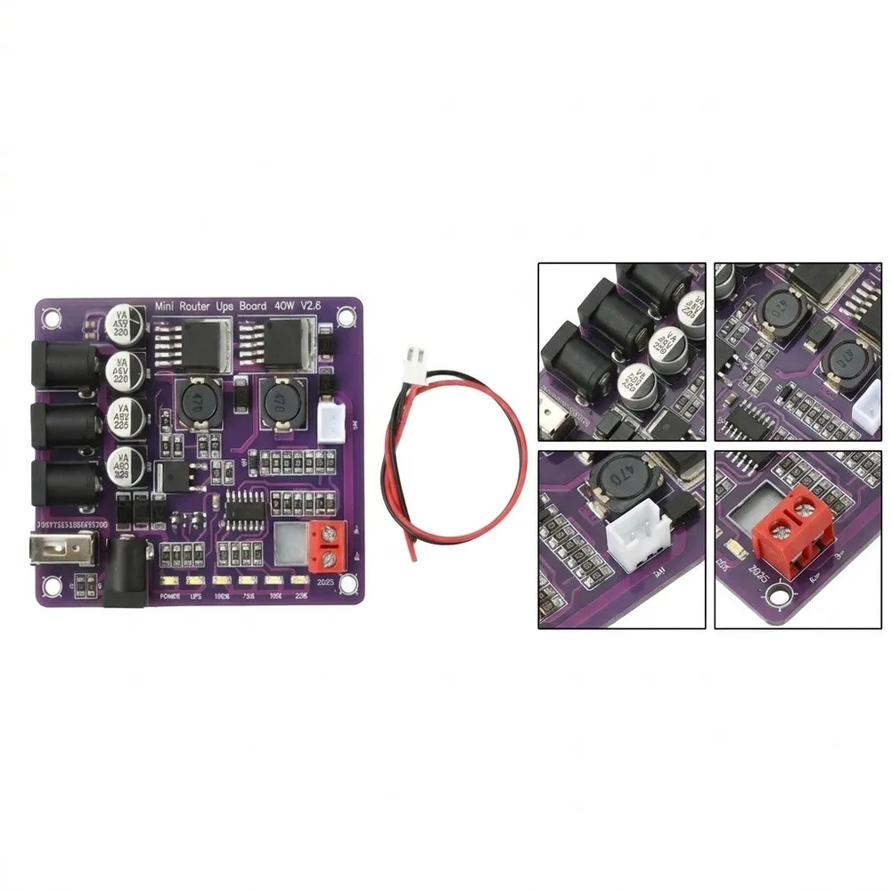 40W Uninterruptible Power Supply Module with 12.6V Charging Output 12.6V to 13V for Integrated Circuit Devices
