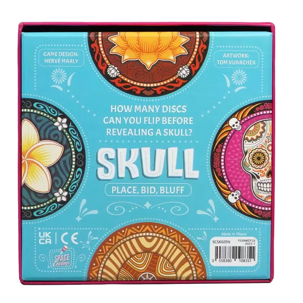 Flower Skull King - Skull King full English family friends gathering Mosaic board game card game azul