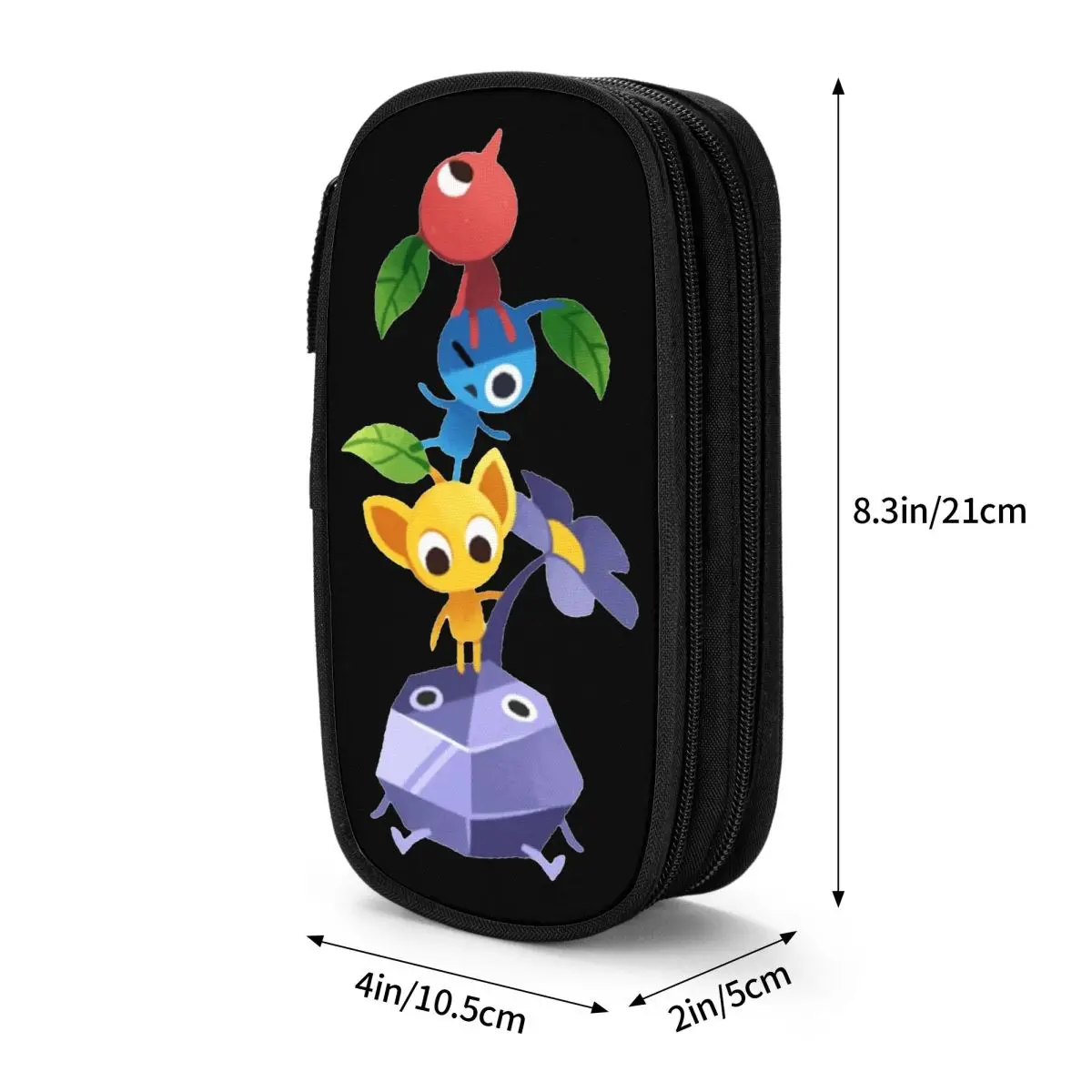 Pikmin 4 Pencil Cases Video Game Pencilcases Pen Holder for Student Big Capacity Pencil Bags Students School Gifts Stationery