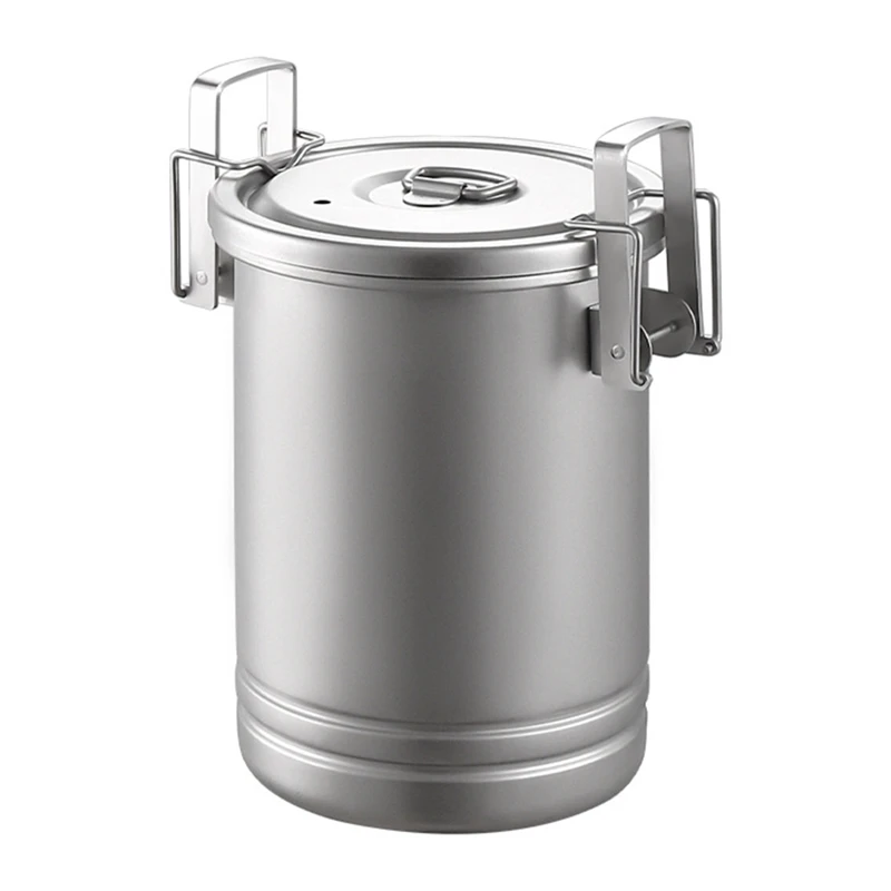 

Camping Pot Cooking Pot Tableware Outdoor Cookware Silver For Backpacking Camping Hunting Fishing