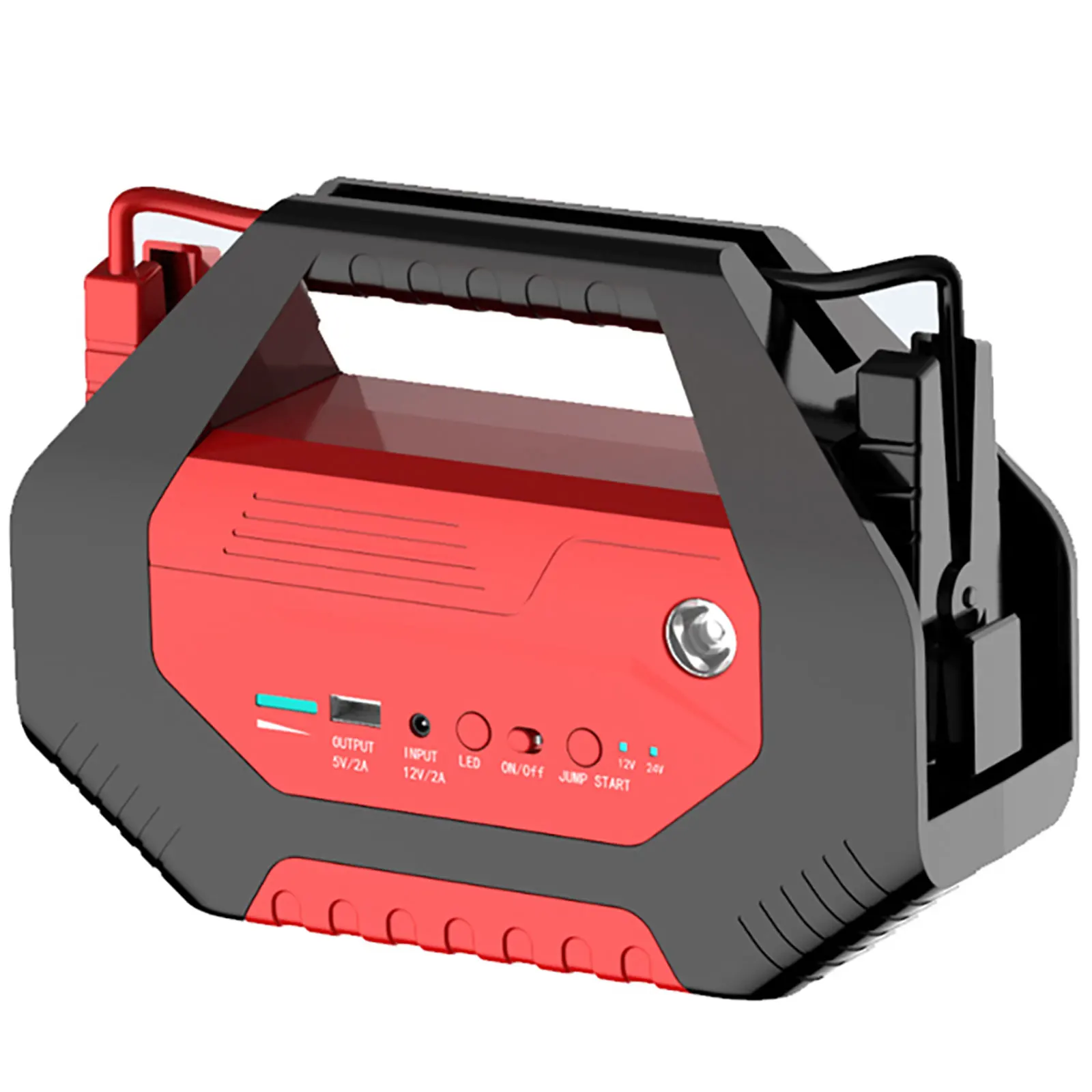 

COSSFITW Super Compact 32000mAh 12/24V Switchable Heavy Duty Battery Jump Starter w/Lamp 1000A Peak Current