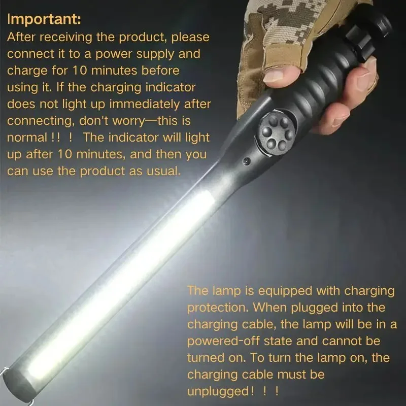 COB Portable Handheld LED Work Light Cordless Magnetic LED Work Light Car Repair Home Garage Emergency Inspection Light