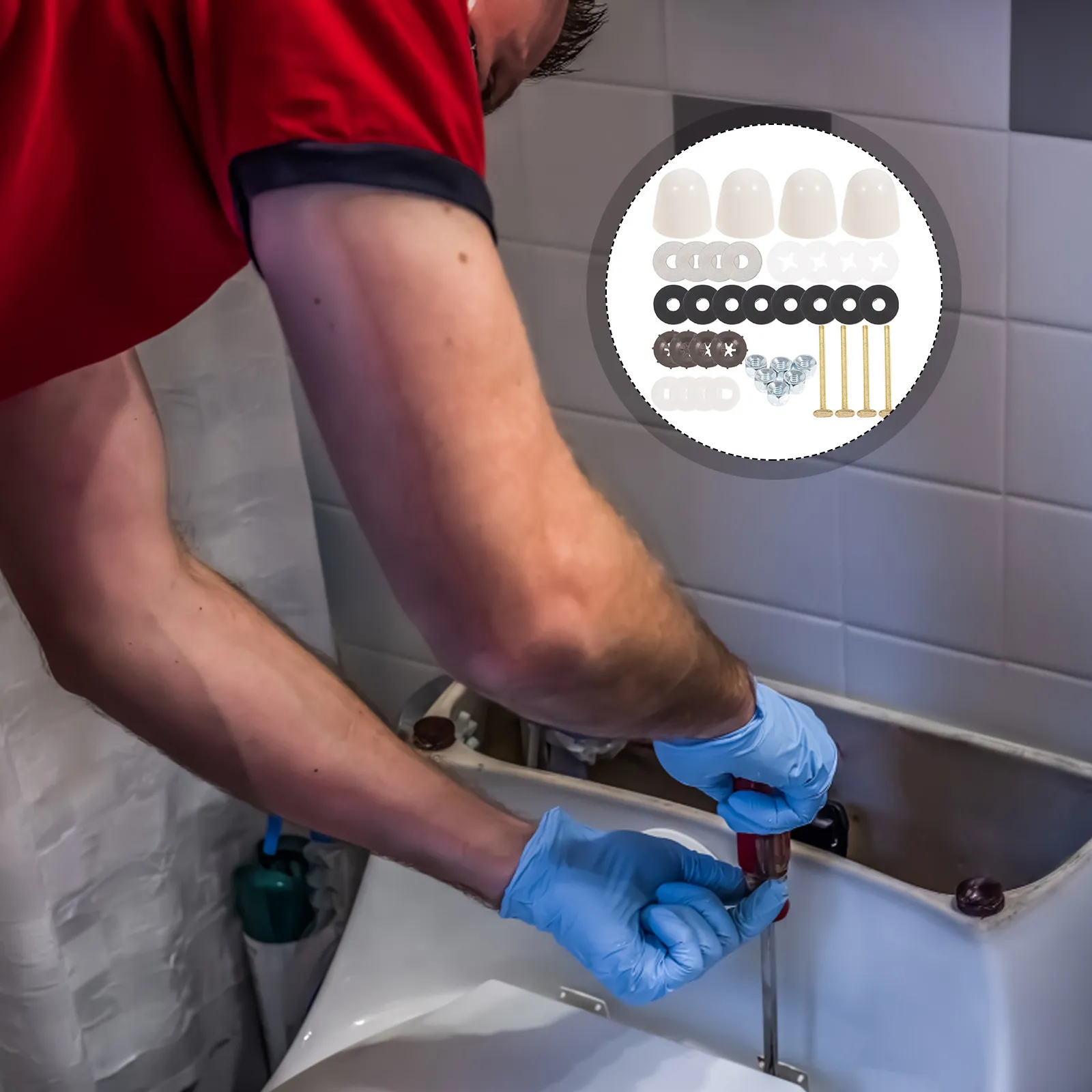 

Комплект крепежных болтов для унитаза: премиум-материал, высокая прочность, защита от деформации, для крепления сиденья унитаза, аксессуары для ремонта фланцев