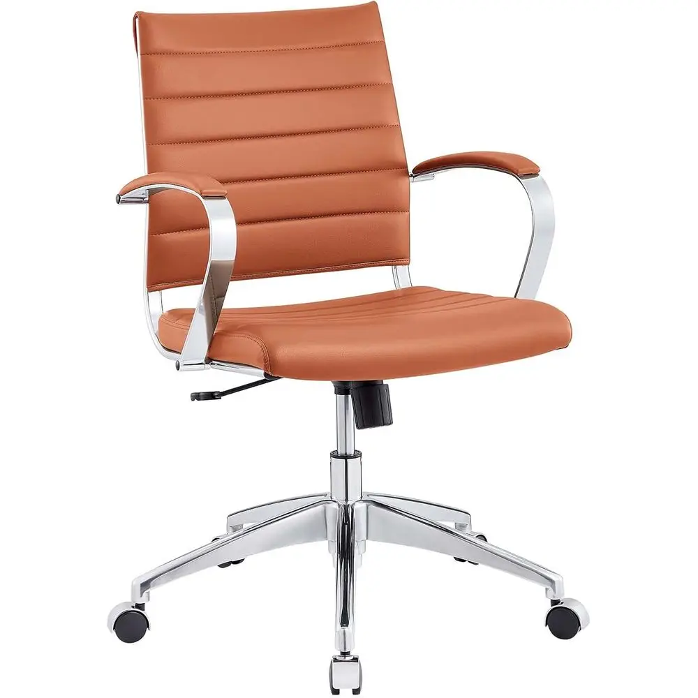 

Ribbed Back Office Chair in Terracotta