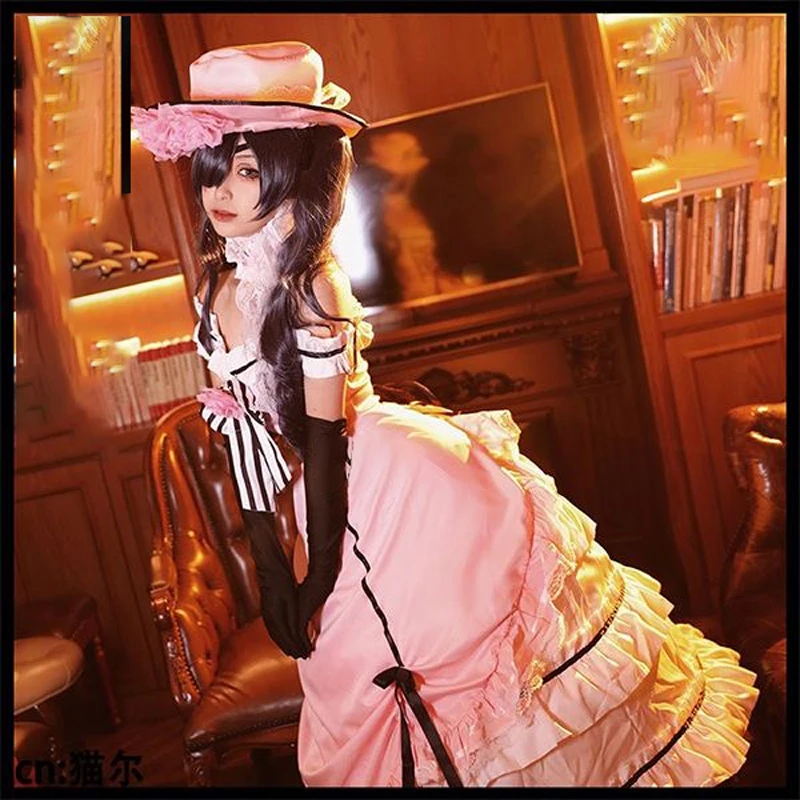 Black Butler Ciel Phantomhive Robin Dress Cosplay Costume Japanese Anime Carnival Party Uniform